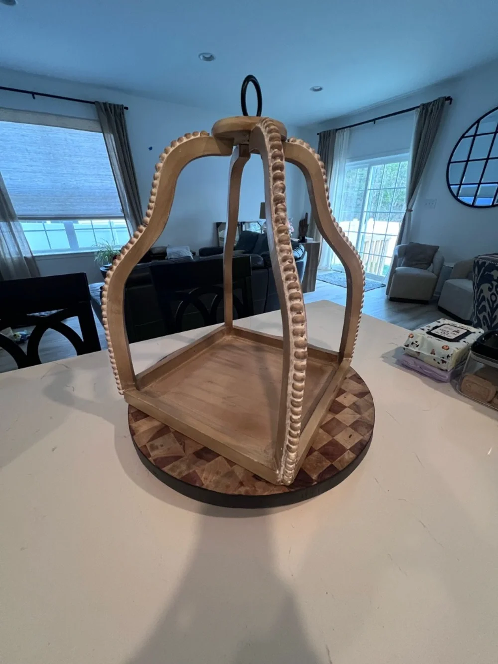 Mud Pie Wooden Lantern - Picture 1 of 8